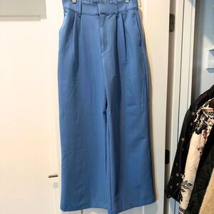 Abercrombie & Fitch | Wide Leg Trousers Full Length  - Blue - Size 4
